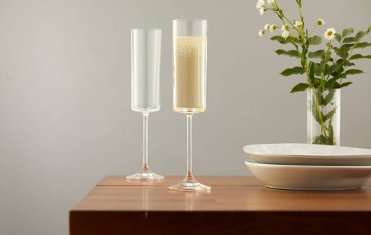 Claire Crystal Champagne Glasses