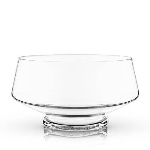 Raye™ Footed Heavy-Base Angled Glass Punch Bowl