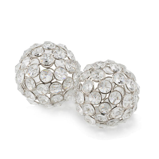 Facetas 3" Cristal Sphere - Set of 2