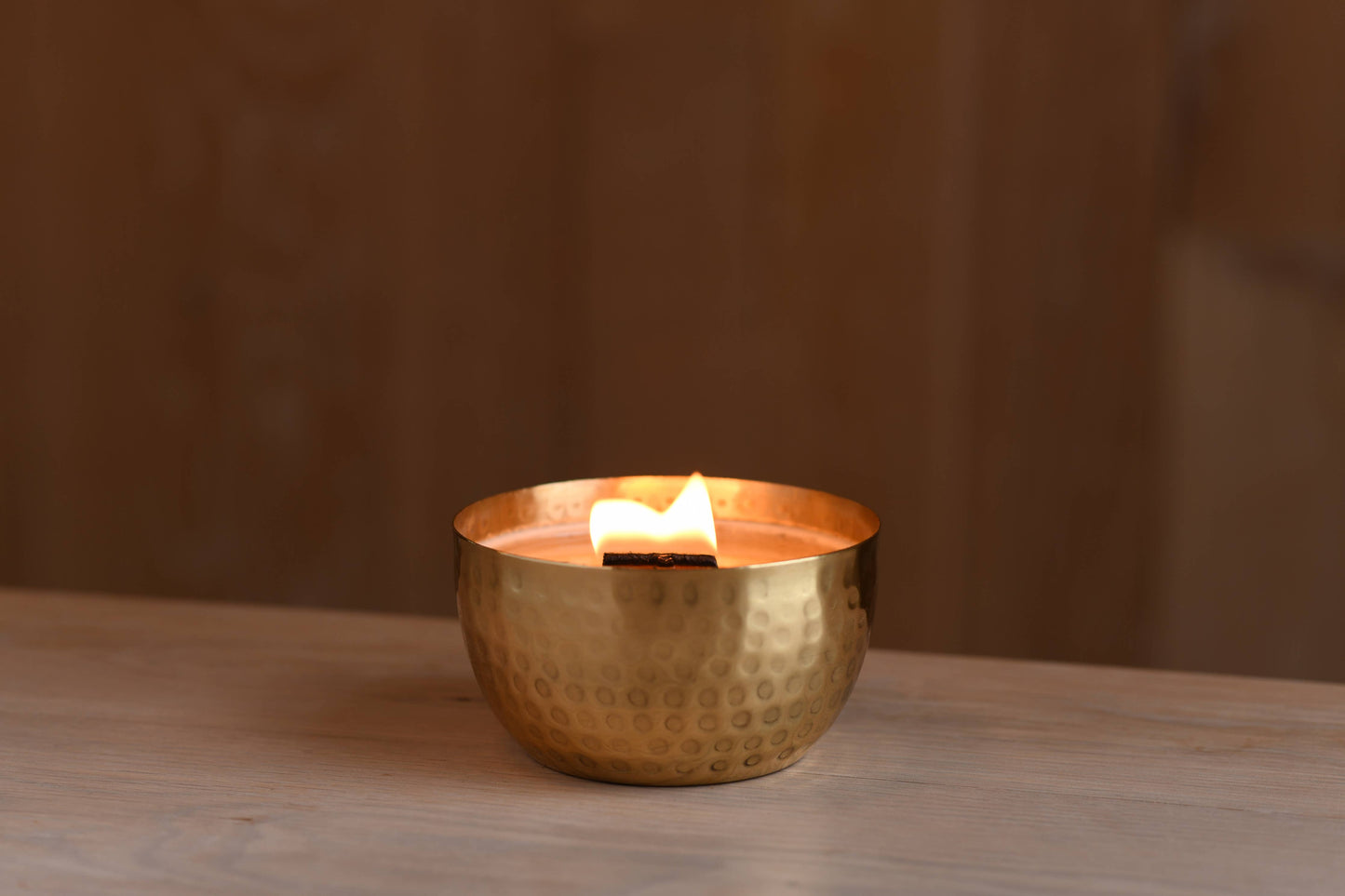 French Linens & Lavender-Solid Brass 14oz Pure Soy Candle