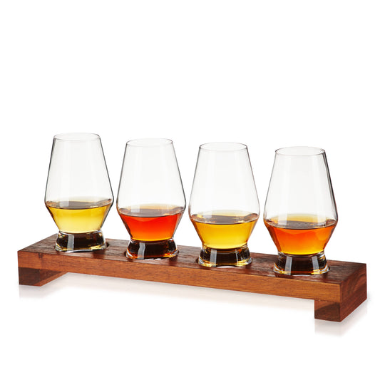 Raye™ Crystal Spirits Tasting Glass Flight Set - Set of 5