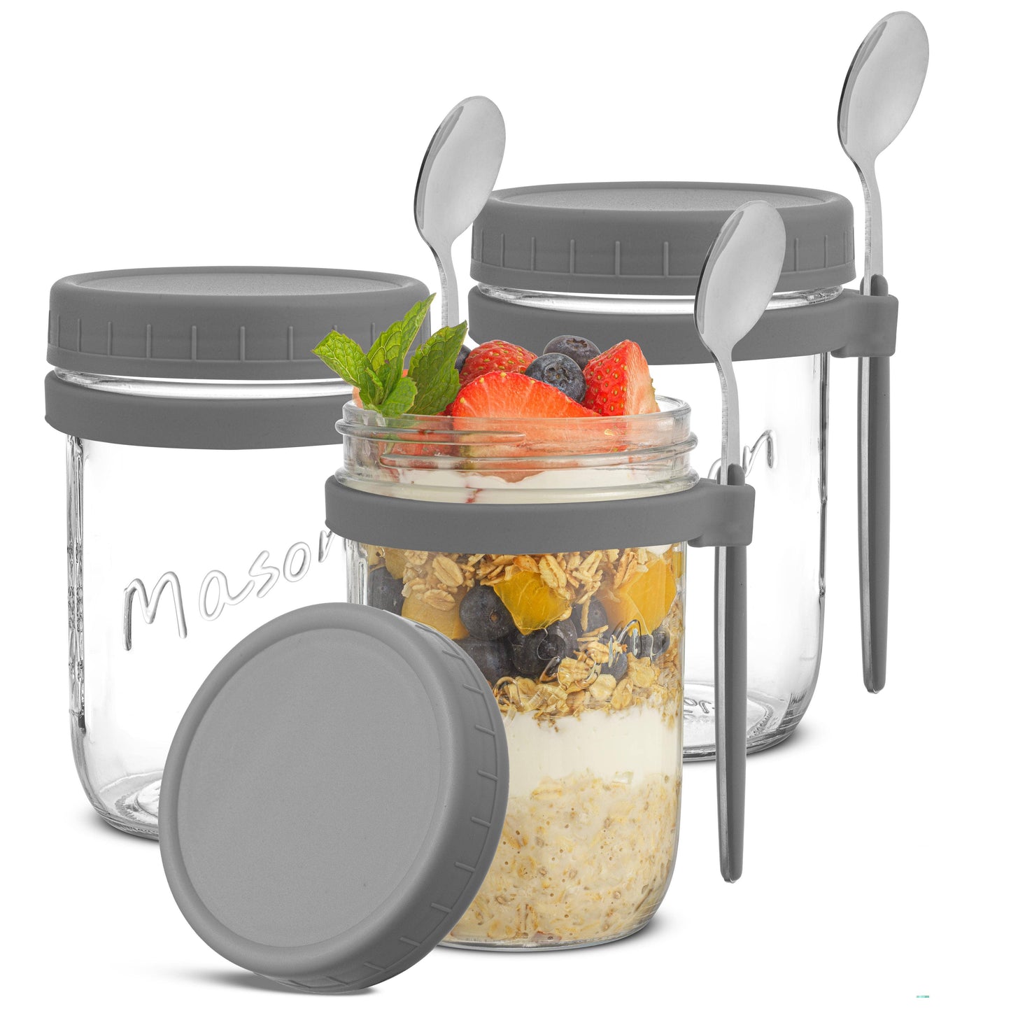 Dawn Overnight Oats Glass Containers - Set of 3