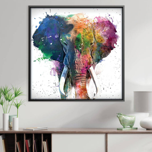 Rainbow Elephant Canvas